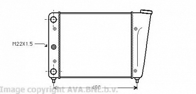 AVA QUALITY COOLING vw2009 -  Радиатор, охлаждение двигателя